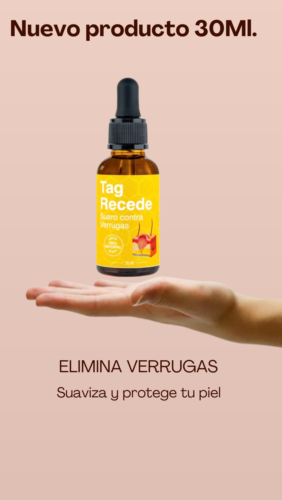 SERUM ELIMINADOR DE BERRUGAS Y LUNARES ¨TAG RECEDE¨